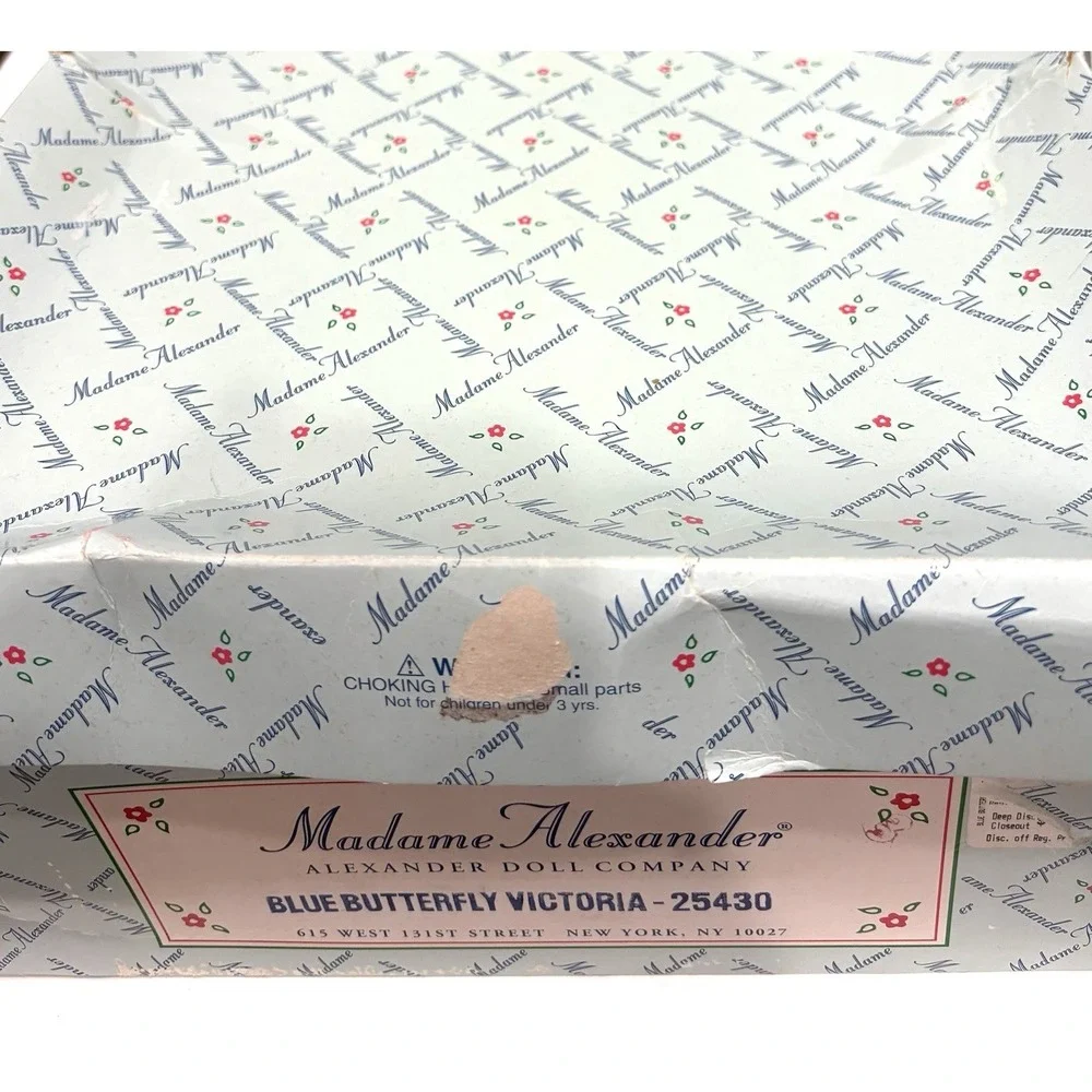 Madame Alexander Blue Butterfly Victoria #25430 Baby Doll w/ Box Vintage New